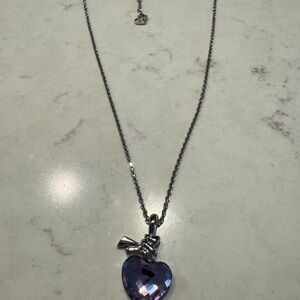 Swarovski Purple Heart Pendant Necklace